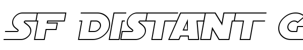 SF Distant Galaxy Symbols font preview